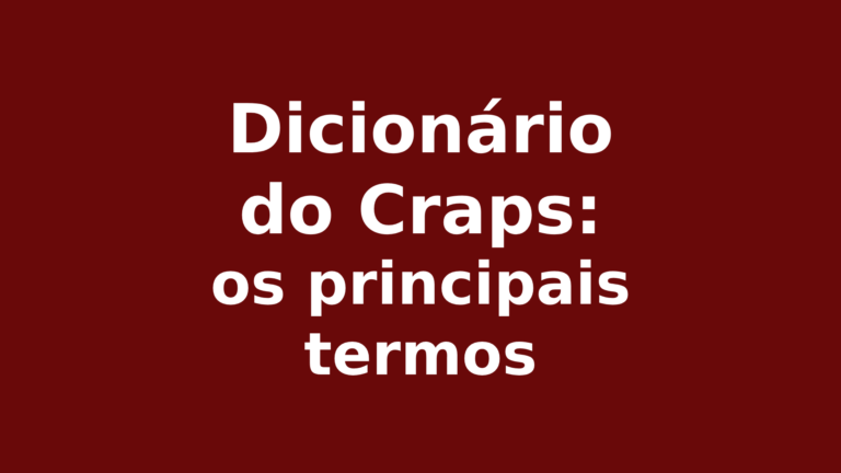 Dicionário do Craps