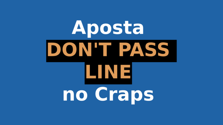 A Aposta Don’t Pass Line no Craps